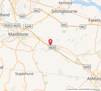 Map of Harrietsham, EnglandEngland