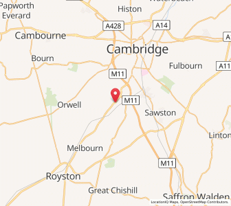 Map of Harston, EnglandEngland