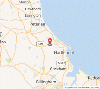 Map of Hart, EnglandEngland
