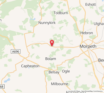 Map of Hartburn, EnglandEngland