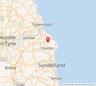 Map of Harton, EnglandEngland