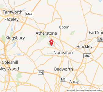 Map of Hartshill, EnglandEngland