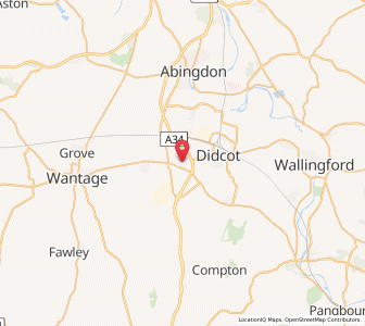 Map of Harwell, EnglandEngland