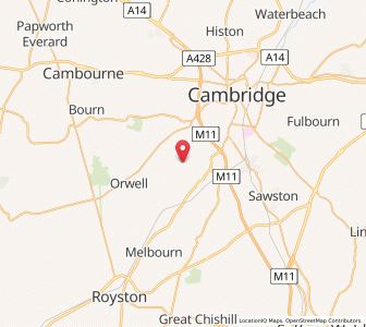 Map of Haslingfield, EnglandEngland