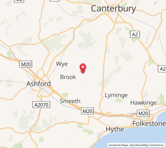 Map of Hastingleigh, EnglandEngland