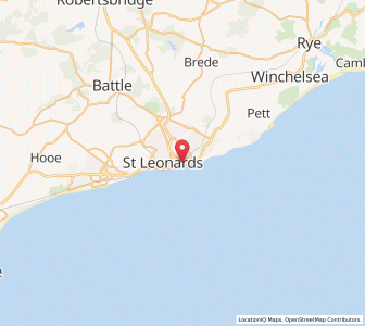 Map of Hastings, EnglandEngland