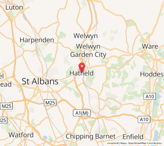 Map of Hatfield, EnglandEngland