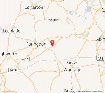 Map of Hatford, EnglandEngland