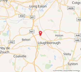 Map of Hathern, EnglandEngland