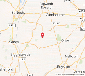 Map of Hatley Saint George, EnglandEngland