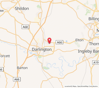 Map of Haughton le Skerne, EnglandEngland