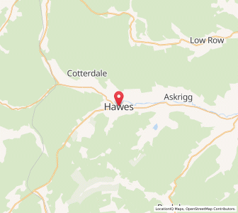 Map of Hawes, EnglandEngland