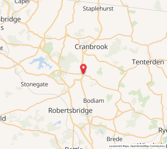 Map of Hawkhurst, EnglandEngland