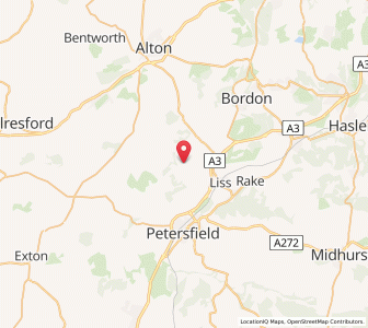 Map of Hawkley, EnglandEngland