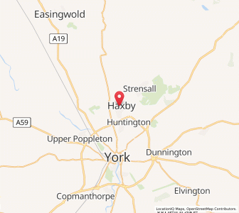 Map of Haxby, EnglandEngland