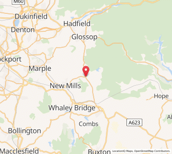 Map of Hayfield, EnglandEngland