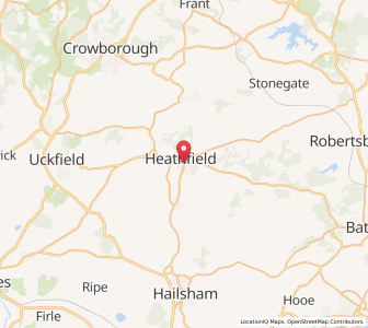 Map of Heathfield, EnglandEngland