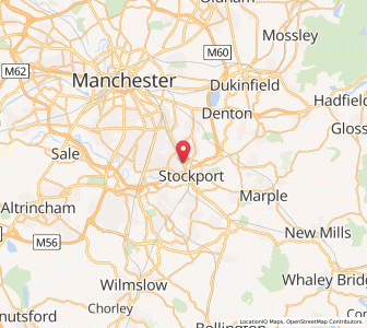 Map of Heaton Norris, EnglandEngland