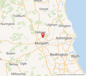 Map of Hebron, EnglandEngland