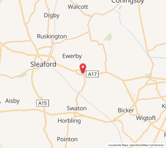Map of Heckington, EnglandEngland