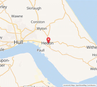 Map of Hedon, EnglandEngland