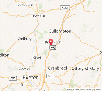 Map of Hele, EnglandEngland