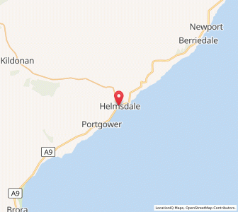 Map of Helmsdale, ScotlandScotland