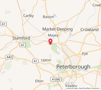 Map of Helpston, EnglandEngland