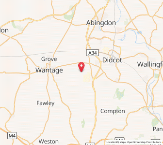 Map of Hendred, EnglandEngland