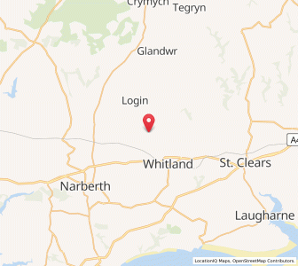 Map of Henllan Amgoed, WalesWales