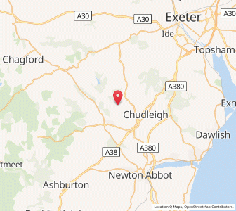 Map of Hennock, EnglandEngland