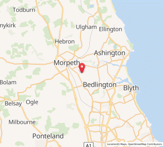 Map of Hepscott, EnglandEngland