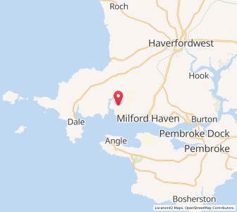 Map of Herbrandston, WalesWales