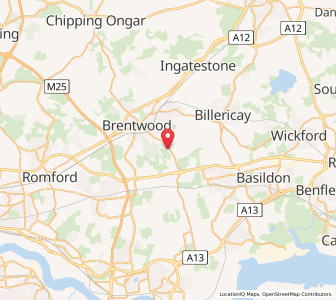 Map of Herongate, EnglandEngland