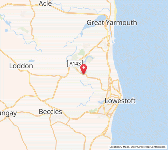 Map of Herringfleet, EnglandEngland