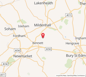 Map of Herringswell, EnglandEngland