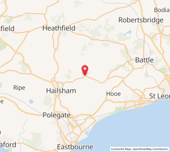 Map of Herstmonceux, EnglandEngland