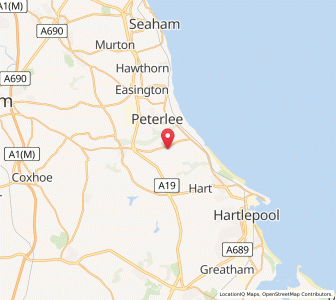 Map of Hesleden, EnglandEngland