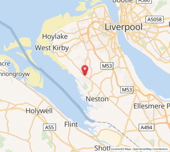 Map of Heswall, EnglandEngland