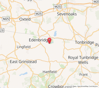 Map of Hever, EnglandEngland