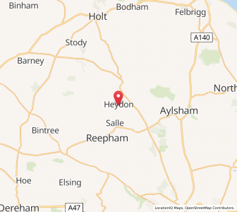 Map of Heydon, EnglandEngland