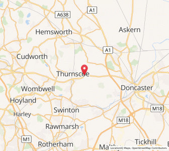 Map of Hickleton, EnglandEngland