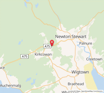 Map of High Glasnick, ScotlandScotland