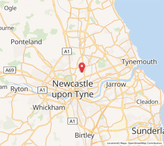 Map of High Heaton, EnglandEngland