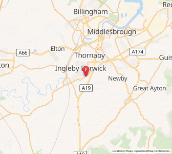 Map of High Leven, EnglandEngland