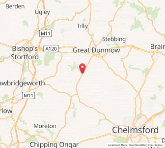 Map of High Roding, EnglandEngland