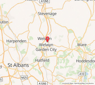 Map of High Welwyn, EnglandEngland