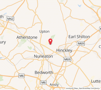Map of Higham on the Hill, EnglandEngland