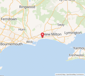 Map of Highcliffe, EnglandEngland