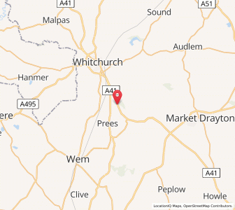 Map of Higher heath, EnglandEngland